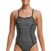 Funkita Manfield Bond Girl One Piece Black/White