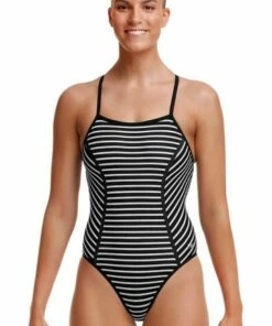 Funkita Manfield Bond Girl One Piece Black/White