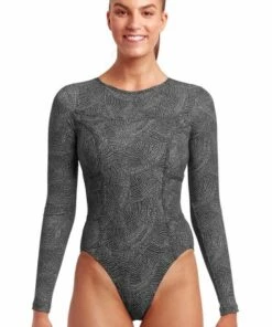 Funkita In Grained Sunsuit Black