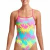 Funkita Hawaiian Heaven Single Strength One Piece Pink/Blue