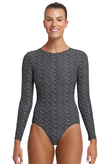 Funkita Spickled Sunsuit Black/White 1 Funkita Spickled Sunsuit Black/White