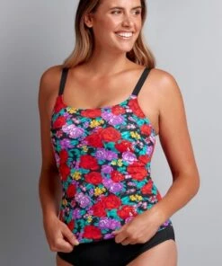 Funkita Wild Roses Grow Tankini Separate Black/Multi -Cheap Swimweargalore Store fnk08l70935.900 funkita wild roses grow tankini separate 3 1