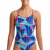 Funkita Sale Away Diamond Back One Piece Blue/Red