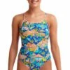 Funkita Wacky West Diamond Back One Piece Blue/Orange