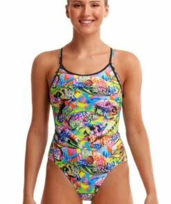 Funkita Fossil Fuel Diamond Back One Piece Multi