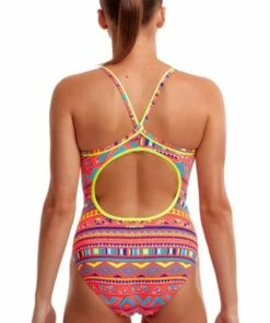 Funkita Tribe Vibe Diamond Back One Piece Multi -Cheap Swimweargalore Store fnk11l70965 funkita tribe vibe diamond back one piece 2