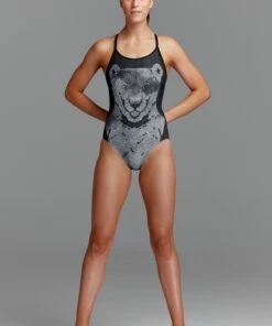 Funkita Bear Bum Diamond Back One Piece Black/White -Cheap Swimweargalore Store fnk11l71030.905 funkita bear bum diamond back one piece3
