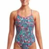 Funkita West Wing Diamond Back One Piece Pink/Blue