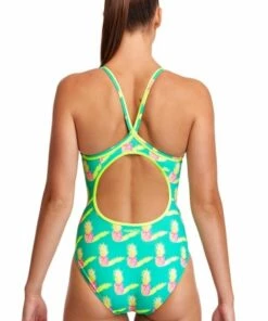 Funkita Juicy Jam Diamond Back One Piece Green -Cheap Swimweargalore Store fnk11l71225.300 funkita juicy jam diamond back one piece1