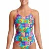 Funkita Rat Pack Diamond Back One Piece Multi