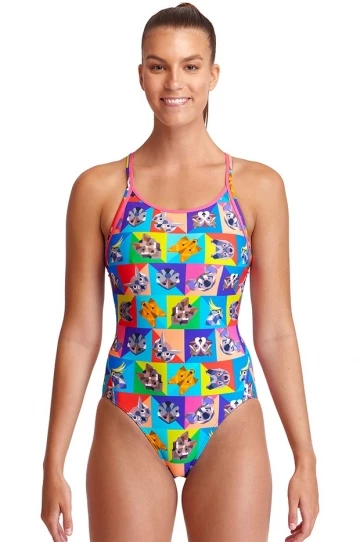 Funkita Rat Pack Diamond Back One Piece Multi 1 Funkita Rat Pack Diamond Back One Piece Multi