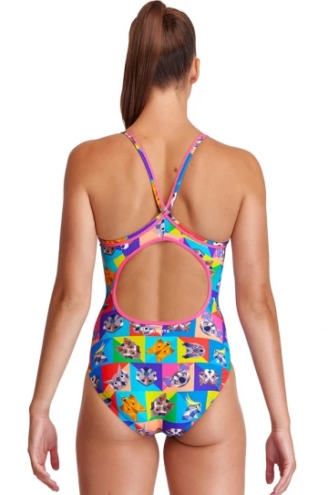 Funkita Rat Pack Diamond Back One Piece Multi 2 Funkita Rat Pack Diamond Back One Piece Multi - Image 2