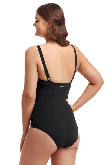 Funkita Spickled DD/E Cup Twist Front One Piece Black/White 2 Funkita Spickled DD/E Cup Twist Front One Piece Black/White - Image 2