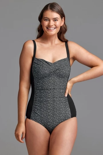 Funkita Spickled DD/E Cup Twist Front One Piece Black/White 3 Funkita Spickled DD/E Cup Twist Front One Piece Black/White - Image 3