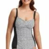Funkita Speckled DD/E Cup Twist Front One Piece White/Black