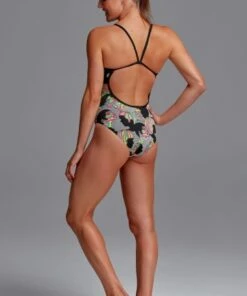 Funkita Face Off Single Strap One Piece Black/Multi -Cheap Swimweargalore Store fnk15l70929.018 funkita face off single strap one piece3