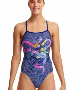 Funkita Snake It Off Single Strap One Piece Navy