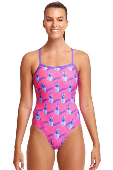 Funkita Pine Time Single Strap One Piece Pink/Purple 1 Funkita Pine Time Single Strap One Piece Pink/Purple