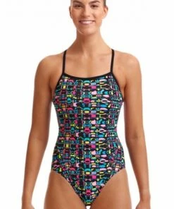 Funkita Alien Code Single Strap One Piece Black/Multi