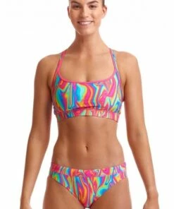 Funkita Moon Shine Crop Set Blue/Pink