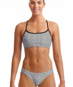 Funkita Speckled Crop Set White/Black
