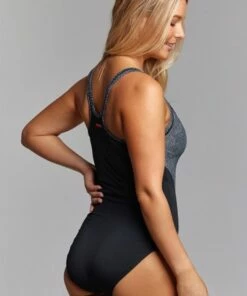 Funkita In Grained Locked In Lucy One Piece Black -Cheap Swimweargalore Store fnk35l71150.001 funkita in grained locked in lucy one piece4