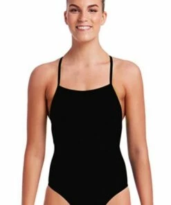 Funkita Still Black Strapped In One Piece Black