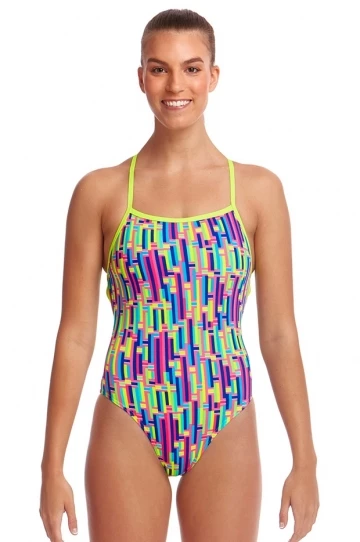 Funkita Mixed Signals Strapped In One Piece Multi 1 Funkita Mixed Signals Strapped In One Piece Multi