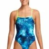 Funkita Wild Winter Strapped In One Piece Navy/Blue