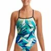 Funkita Big Blanc Strapped In One Piece Aqua