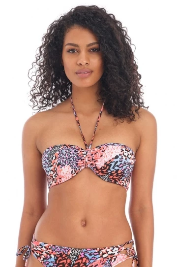 Freya Serengeti Haze F Cup Gathered Bandeau Multi 3 Freya Serengeti Haze F Cup Gathered Bandeau Multi - Image 3