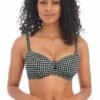 Freya Check In G Cup Sweetheart Bra Black/White