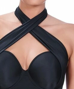 Freya Deco E Cup Multiway Bandeau Black -Cheap Swimweargalore Store fre3872e deco ecup multiway bandeau 2