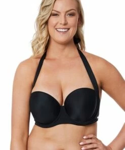 Freya Deco E Cup Multiway Bandeau Black -Cheap Swimweargalore Store fre3872e freya deco e cup multiway bandeau front