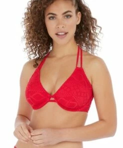 Freya Sundance E Cup Plunge Halter Black -Cheap Swimweargalore Store fre3971e.600 freya sundance e cup plunge halter 1