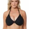 Freya Sundance F Cup Plunge Halter Black