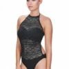 Freya Sundance E Cup High Neck One Piece Black