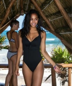 Freya Nouveau F Cup Plunge One Piece Black -Cheap Swimweargalore Store fre6706f.001 freya nouveau f cup plunge one piece3