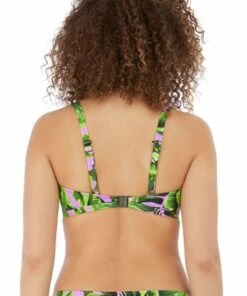Freya Jungle Oasis F Cup Ring Front Bra Pink/Green -Cheap Swimweargalore Store fre6840f.930 freya jungle oasis f cup ring front bra2