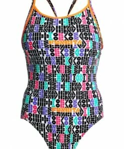 Funkita Funkita Secret Code Diamond Back One Piece Multi -Cheap Swimweargalore Store fs11l secret code 0840