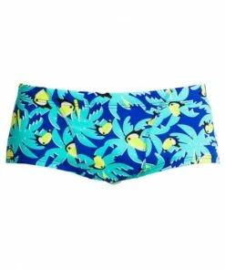 Funky Trunks Mens Bird Brain Eco Trunk Blue/Yellow