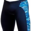 Funky Trunks Mens Wild Water Eco Training Jammer Blue