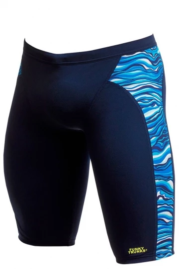 Funky Trunks Mens Wild Water Eco Training Jammer Blue 1 Funky Trunks Mens Wild Water Eco Training Jammer Blue