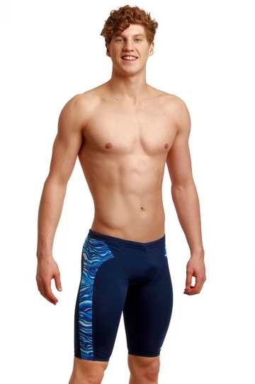 Funky Trunks Mens Wild Water Eco Training Jammer Blue 2 Funky Trunks Mens Wild Water Eco Training Jammer Blue - Image 2