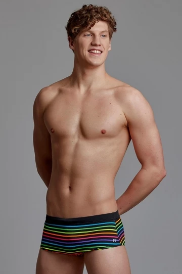 Funky Trunks Mens Bright Lights Trunk Black/Multi 4 Funky Trunks Mens Bright Lights Trunk Black/Multi - Image 4