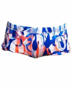 Funky Trunks Mens Different Strokes Trunk White/Navy