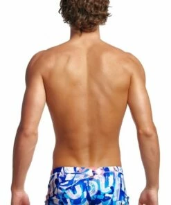 Funky Trunks Mens Different Strokes Trunk White/Navy -Cheap Swimweargalore Store fun01m71216.924 funky trunks mens different strokes trunk2