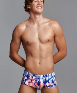 Funky Trunks Mens Different Strokes Trunk White/Navy -Cheap Swimweargalore Store fun01m71216.924 funky trunks mens different strokes trunk3