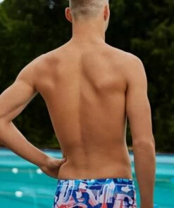 Funky Trunks Mens Different Strokes Trunk White/Navy -Cheap Swimweargalore Store fun01m71216.924 funky trunks mens different strokes trunk4