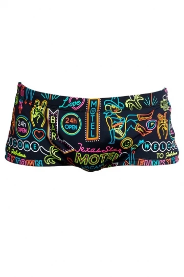 Funky Trunks Mens Vegas Baby Trunk Black/Multi 1 Funky Trunks Mens Vegas Baby Trunk Black/Multi